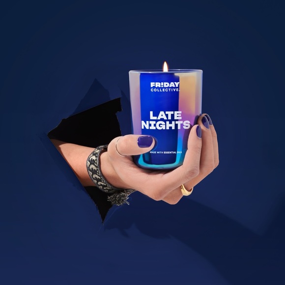 Set (2) NWT Iridescent Candles (8oz each) - Picture 2 of 7